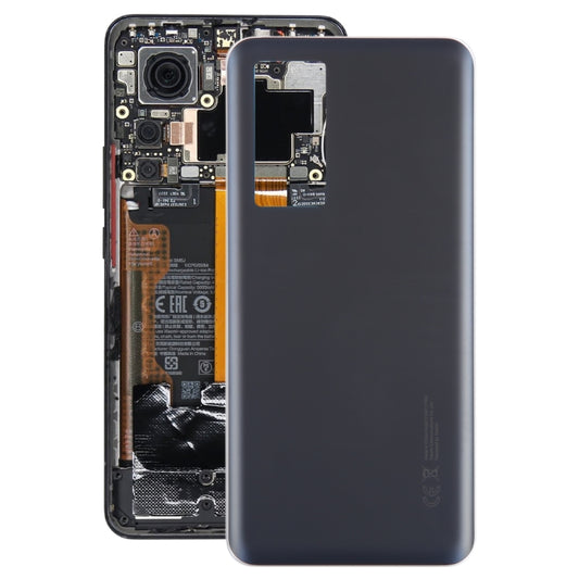For Xiaomi 12T Pro OEM Glass Material Battery Back Cover(Black) - Back Cover by buy2fix | Online Shopping UK | buy2fix