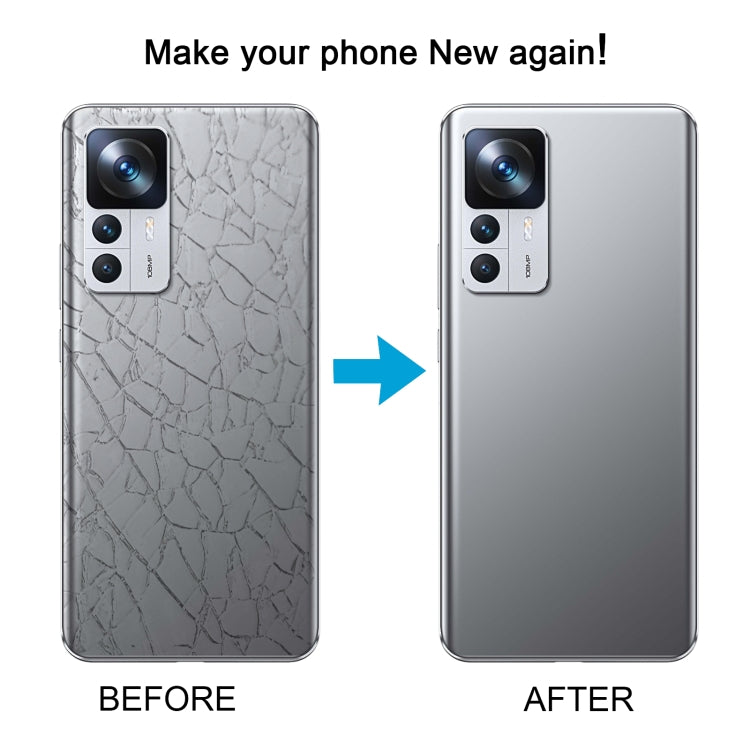 For Xiaomi 12T Pro OEM Glass Material Battery Back Cover(White) by buy2fix