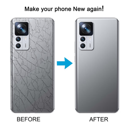 For Xiaomi 12T Pro OEM Glass Material Battery Back Cover(White) by buy2fix