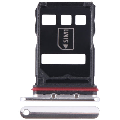For Huawei P50E SIM + NM Card Tray (Silver) - Card Socket by buy2fix | Online Shopping UK | buy2fix