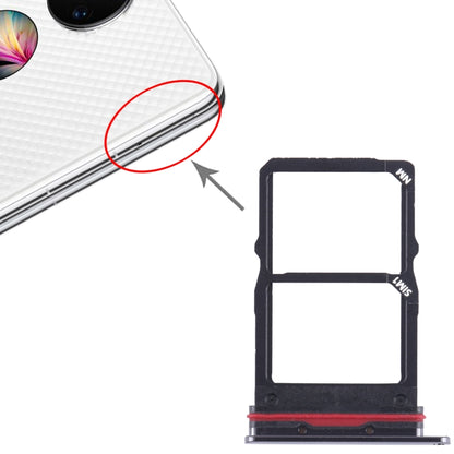 For Huawei P50 Pocket SIM + NM Card Tray (Black) - Card Socket by buy2fix | Online Shopping UK | buy2fix