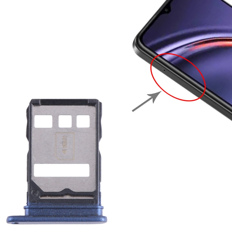 For Huawei Maimang 10 SIM Card Tray (Blue) - Card Socket by buy2fix | Online Shopping UK | buy2fix