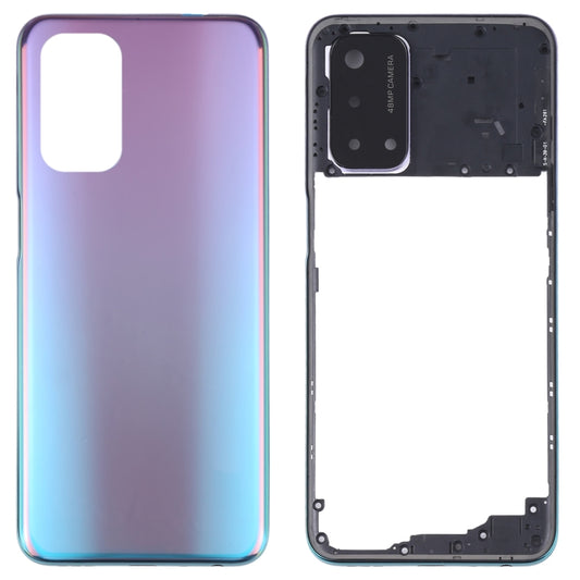 For OPPO A93 5G Battery Back Cover with Middle Frame(Blue) - Back Cover by buy2fix | Online Shopping UK | buy2fix