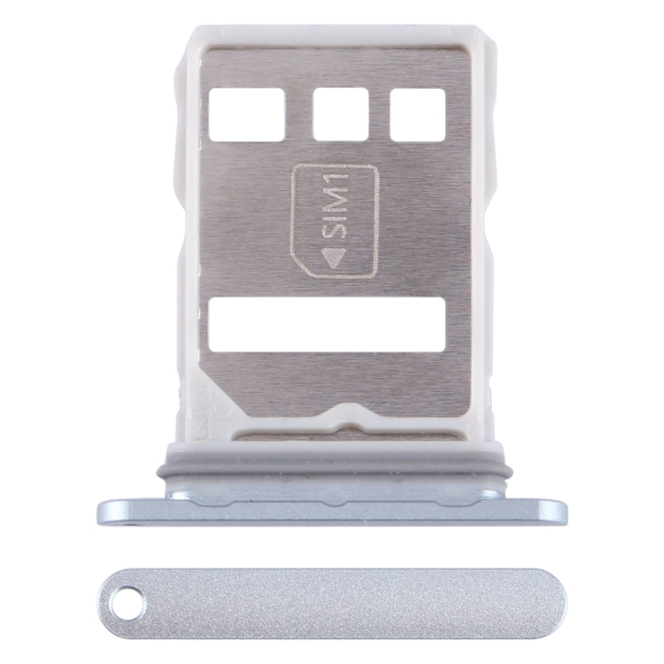 For Huawei Mate 60 Pro+ SIM + NM Card Tray (Silver) - Card Socket by buy2fix | Online Shopping UK | buy2fix