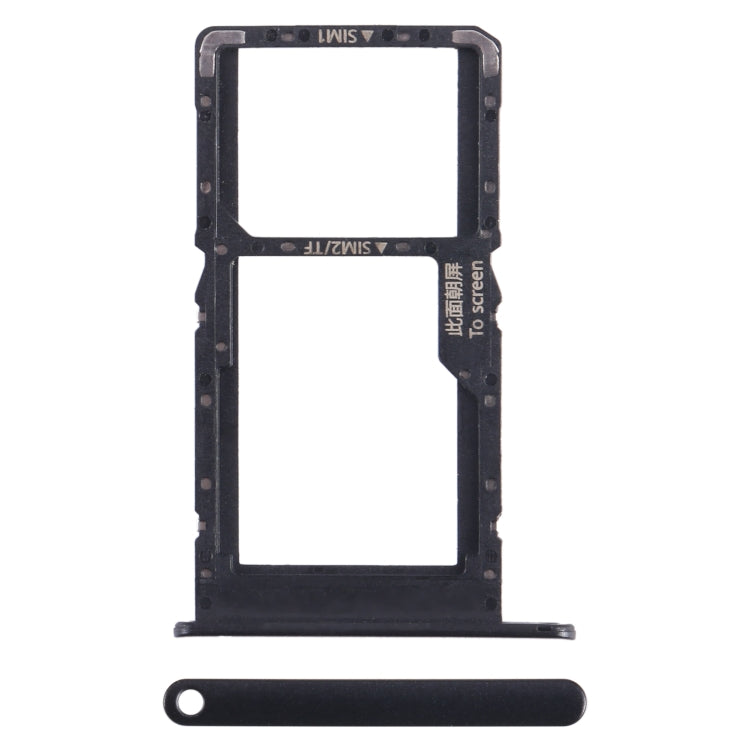 For Huawei nova Y70 Plus SIM + SIM / Micro SD Card Tray (Black) - Card Socket by buy2fix | Online Shopping UK | buy2fix