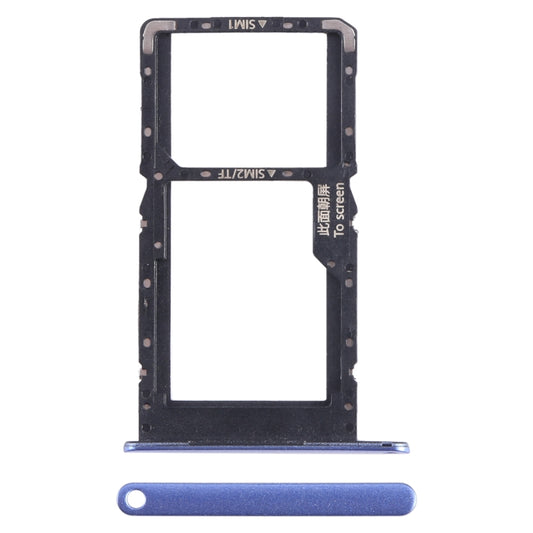 For Huawei nova Y70 Plus SIM + SIM / Micro SD Card Tray (Blue) - Card Socket by buy2fix | Online Shopping UK | buy2fix