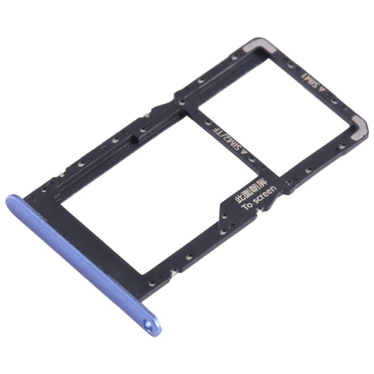 For Huawei nova Y70 Plus SIM + SIM / Micro SD Card Tray (Blue) - Card Socket by buy2fix | Online Shopping UK | buy2fix