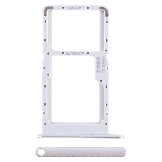 For Huawei nova Y70 Plus SIM + SIM / Micro SD Card Tray (Silver) - Card Socket by buy2fix | Online Shopping UK | buy2fix