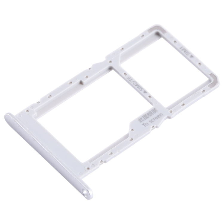 For Huawei nova Y70 Plus SIM + SIM / Micro SD Card Tray (Silver) - Card Socket by buy2fix | Online Shopping UK | buy2fix