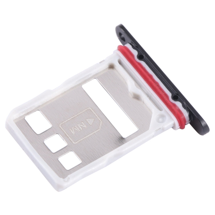 For Huawei Mate 60 SIM + NM Card Tray (Black) - Card Socket by buy2fix | Online Shopping UK | buy2fix
