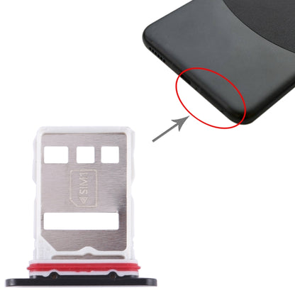 For Huawei Mate 60 SIM + NM Card Tray (Black) - Card Socket by buy2fix | Online Shopping UK | buy2fix