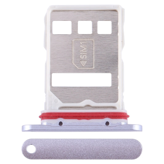 For Huawei Mate 60 SIM + NM Card Tray (Purple) - Card Socket by buy2fix | Online Shopping UK | buy2fix