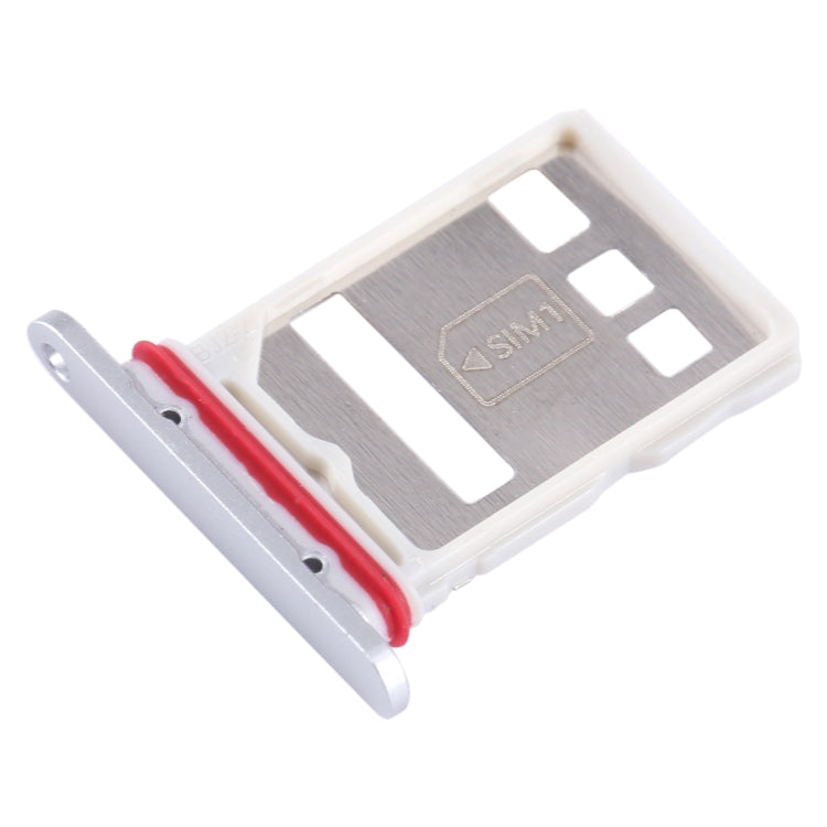 For Huawei Mate 60 SIM + NM Card Tray (Silver) - Card Socket by buy2fix | Online Shopping UK | buy2fix