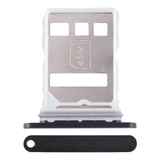 For Huawei Mate 60 Pro SIM + NM Card Tray (Black) - Card Socket by buy2fix | Online Shopping UK | buy2fix