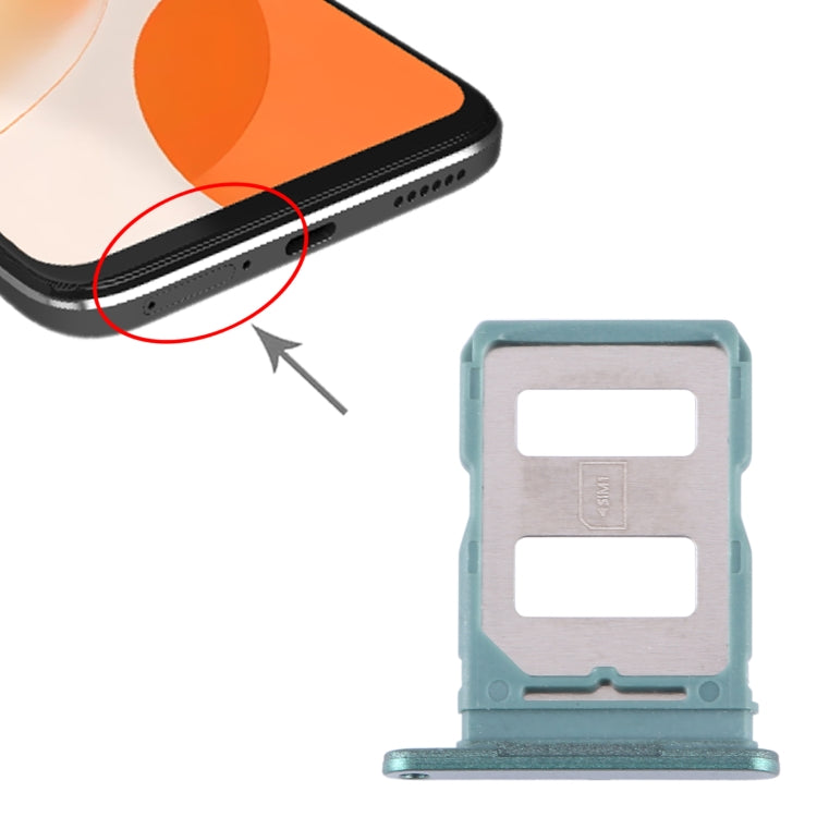 For Huawei nova Y91 SIM Card Tray (Green) - Card Socket by buy2fix | Online Shopping UK | buy2fix