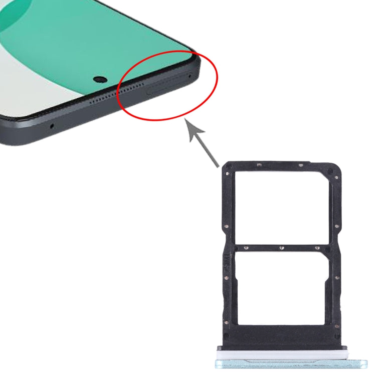 For Huawei Enjoy 60 Pro SIM + SIM  Card Tray (Green) - Card Socket by buy2fix | Online Shopping UK | buy2fix