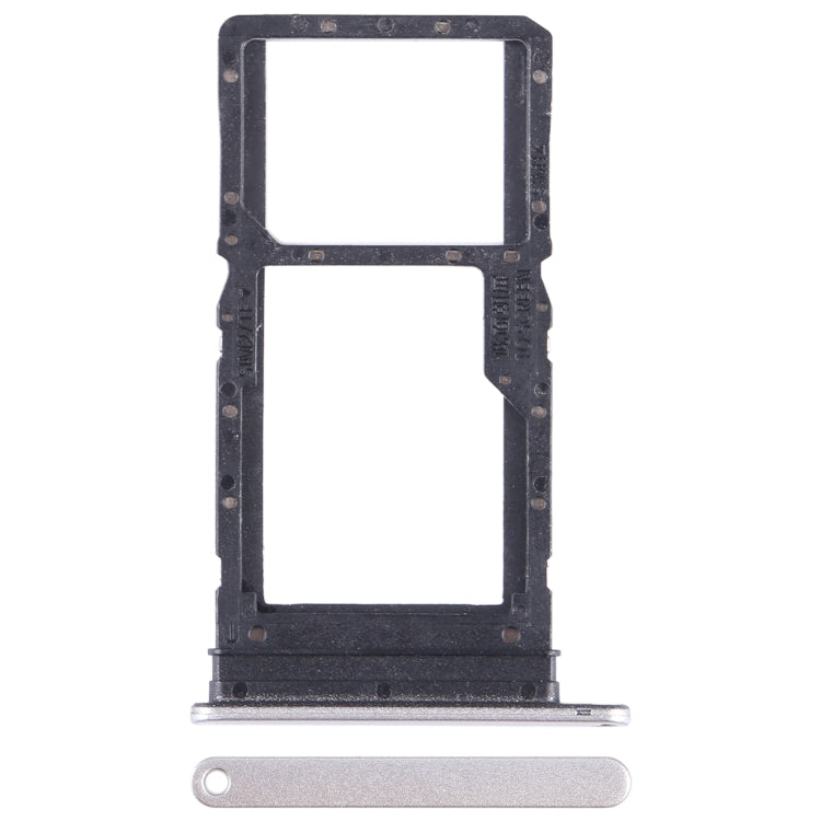 For Huawei Enjoy 30 Plus SIM + SIM / Micro SD Card Tray (Silver) - Card Socket by buy2fix | Online Shopping UK | buy2fix