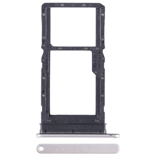 For Huawei Enjoy 30 Plus SIM + SIM / Micro SD Card Tray (Silver) - Card Socket by buy2fix | Online Shopping UK | buy2fix