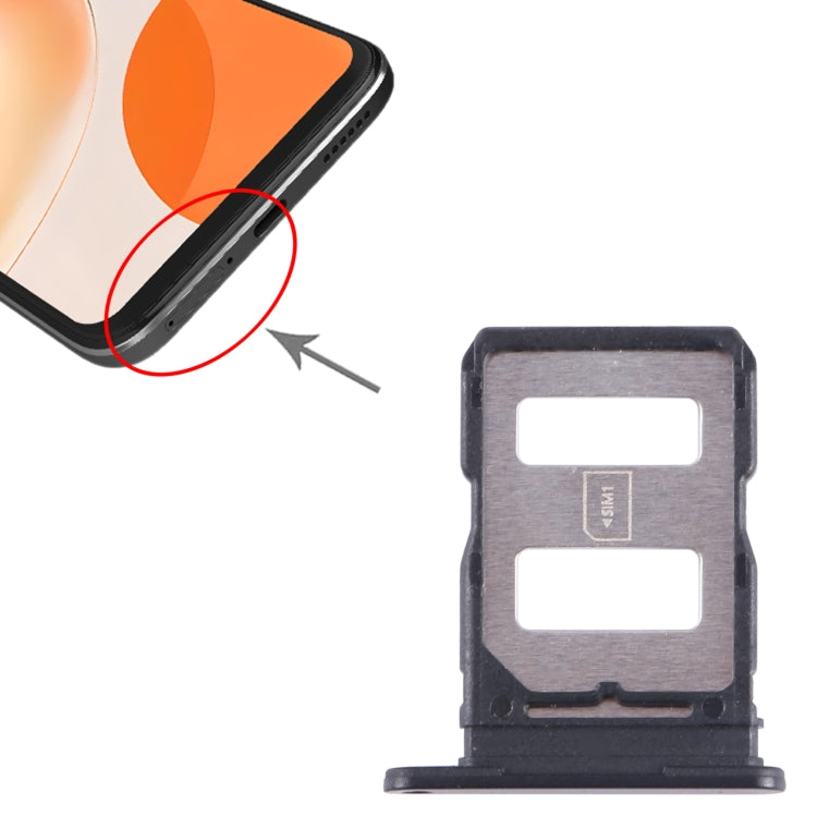 For Huawei Enjoy 60X SIM Card Tray (Black) - Card Socket by buy2fix | Online Shopping UK | buy2fix