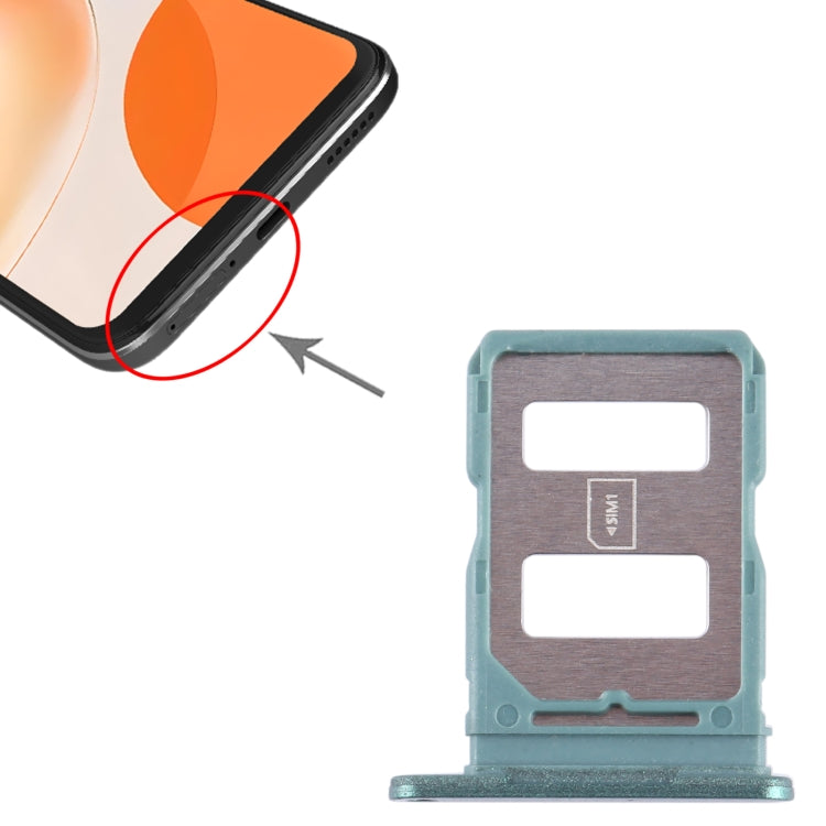 For Huawei Enjoy 60X SIM Card Tray (Green) - Card Socket by buy2fix | Online Shopping UK | buy2fix