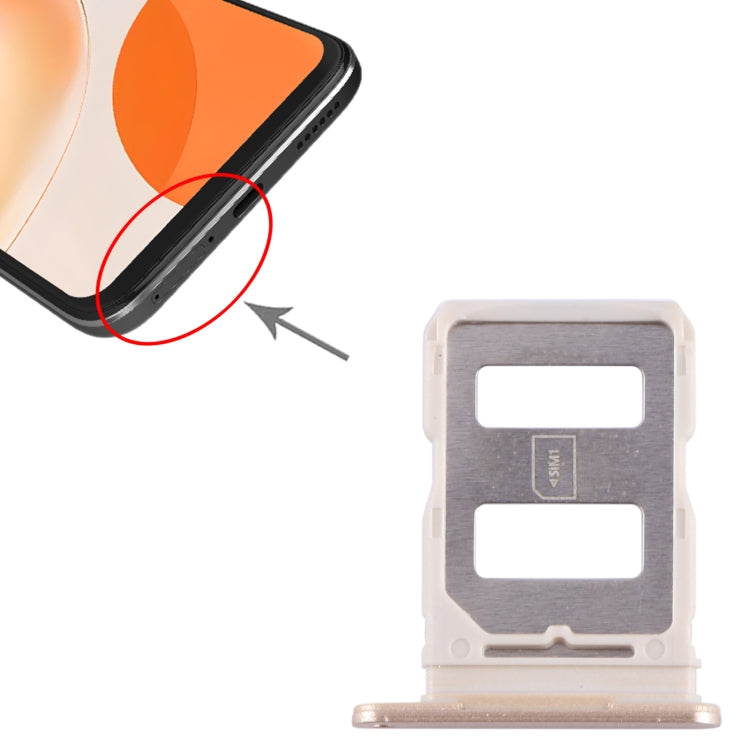 For Huawei Enjoy 60X SIM Card Tray (Gold) - Card Socket by buy2fix | Online Shopping UK | buy2fix