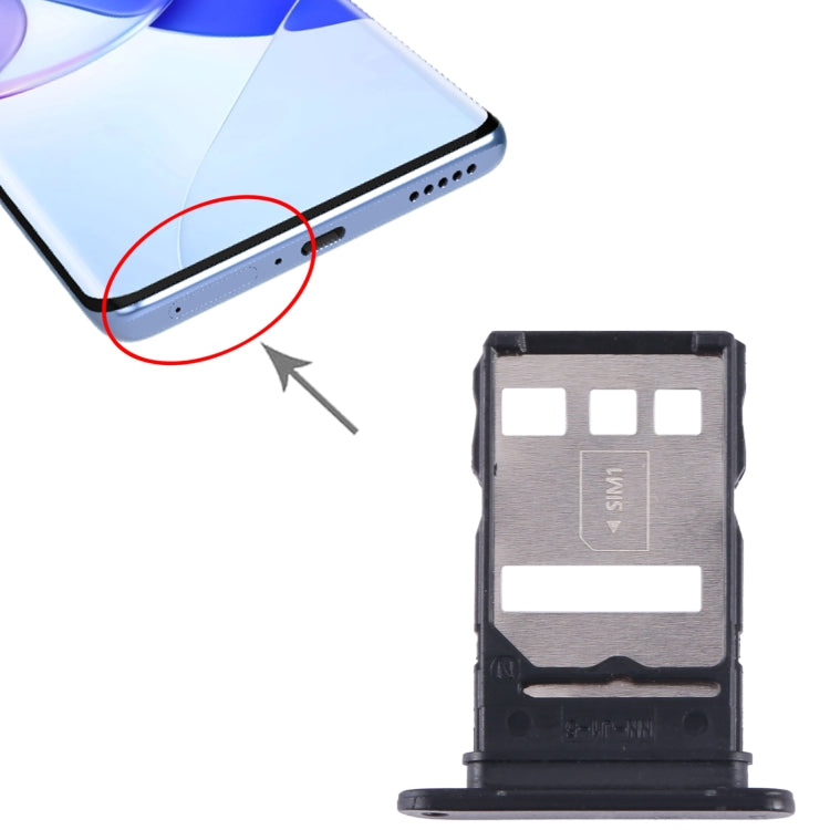 For Huawei Nova 9Z 5G SIM Card Tray (Black) - Card Socket by buy2fix | Online Shopping UK | buy2fix