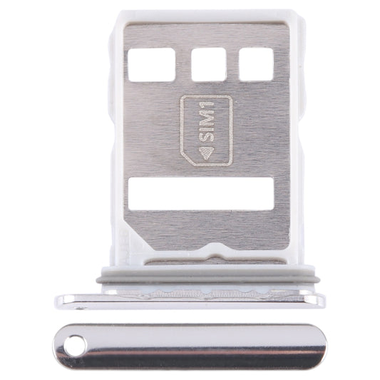 For Huawei P60 Art SIM + NM Card Tray (Silver) - Card Socket by buy2fix | Online Shopping UK | buy2fix