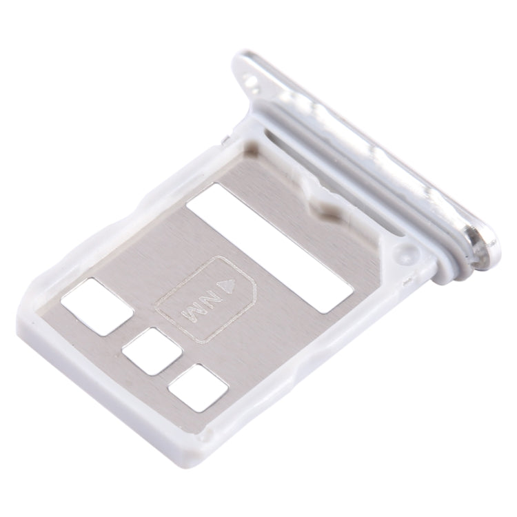 For Huawei P60 Art SIM + NM Card Tray (Silver) - Card Socket by buy2fix | Online Shopping UK | buy2fix