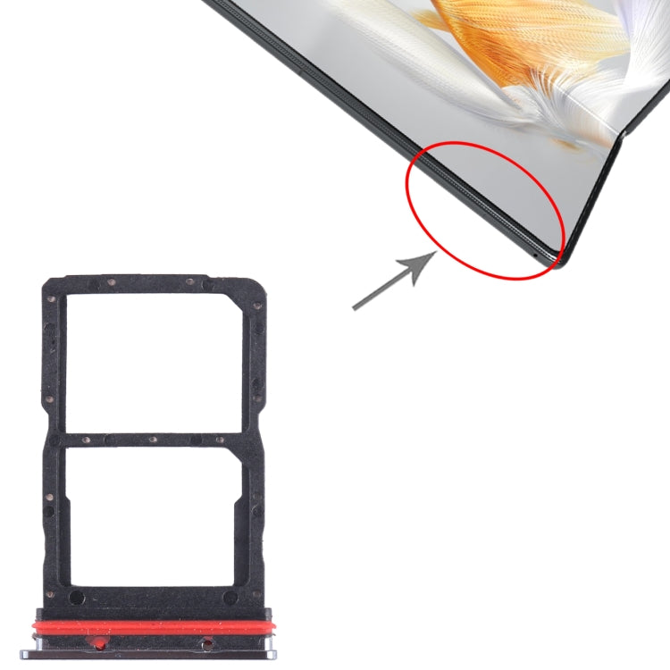 For Huawei Mate X3 SIM + SIM Card Tray (Black) - Card Socket by buy2fix | Online Shopping UK | buy2fix