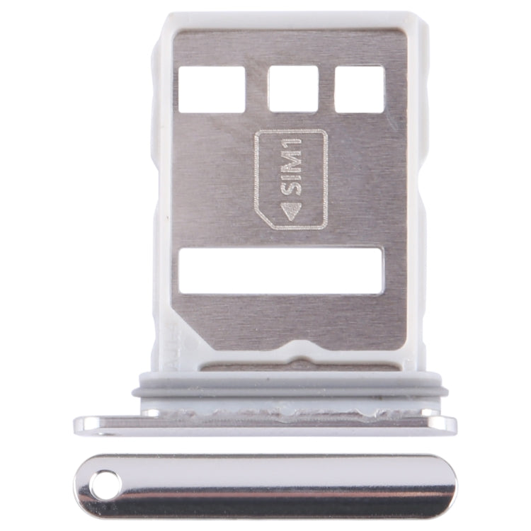 For Huawei P60 SIM + NM Card Tray (Silver) - Card Socket by buy2fix | Online Shopping UK | buy2fix