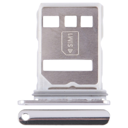 For Huawei P60 SIM + NM Card Tray (Silver) - Card Socket by buy2fix | Online Shopping UK | buy2fix