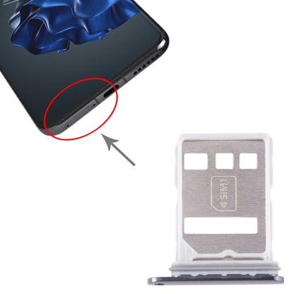 For Huawei P60 Pro SIM + NM Card Tray (Black) - Card Socket by buy2fix | Online Shopping UK | buy2fix