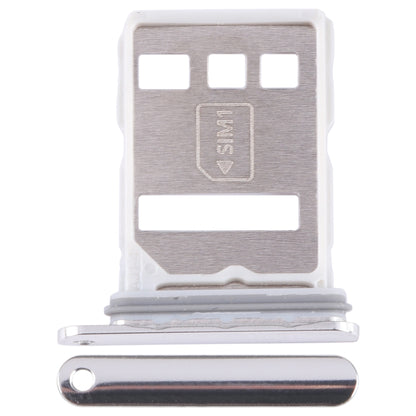 For Huawei P60 Pro SIM + NM Card Tray (Silver) - Card Socket by buy2fix | Online Shopping UK | buy2fix