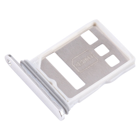 For Huawei P60 Pro SIM + NM Card Tray (Silver) - Card Socket by buy2fix | Online Shopping UK | buy2fix