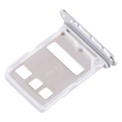For Huawei P60 Pro SIM + NM Card Tray (Silver) - Card Socket by buy2fix | Online Shopping UK | buy2fix