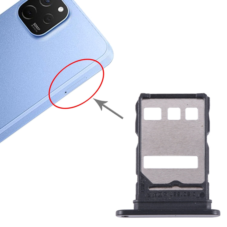 For Huawei Enjoy 50 Plus SIM Card Tray (Black) - Card Socket by buy2fix | Online Shopping UK | buy2fix