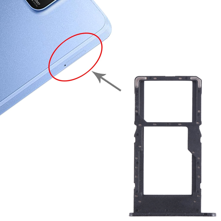 For Huawei Enjoy 50Z SIM + SIM / Micro SD Card Tray (Black) - Card Socket by buy2fix | Online Shopping UK | buy2fix