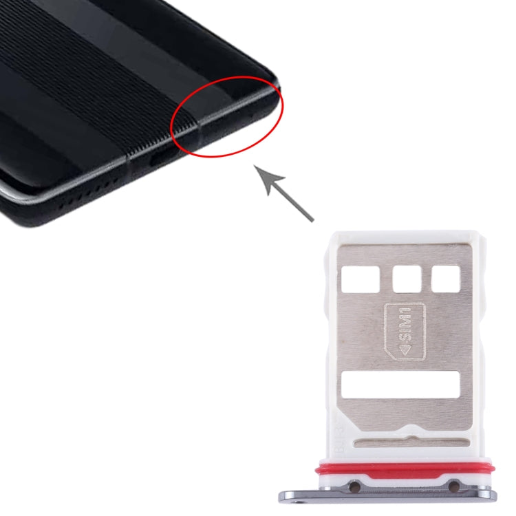 For Huawei Mate 50 RS Porsche Design SIM + NM Card Tray (Black) - Card Socket by buy2fix | Online Shopping UK | buy2fix