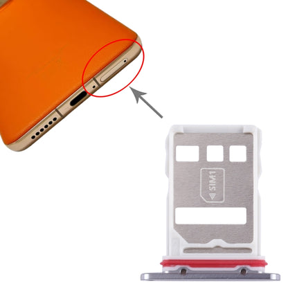 For Huawei Mate 50E SIM + NM Card Tray (Black) - Card Socket by buy2fix | Online Shopping UK | buy2fix