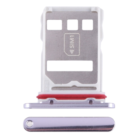 For Huawei Mate 50E SIM + NM Card Tray (Purple) - Card Socket by buy2fix | Online Shopping UK | buy2fix