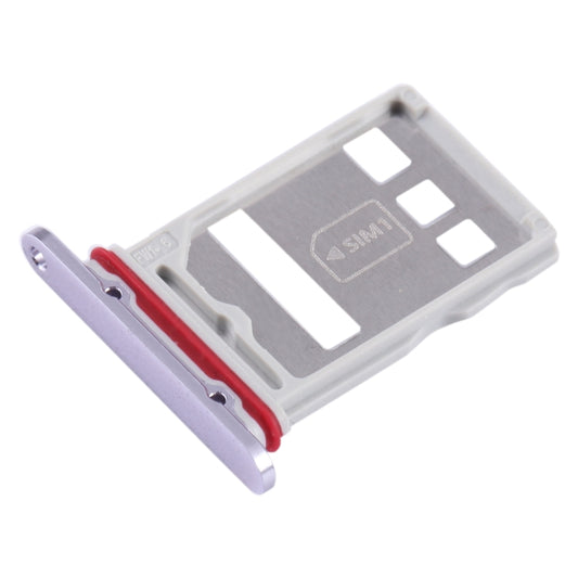 For Huawei Mate 50E SIM + NM Card Tray (Purple) - Card Socket by buy2fix | Online Shopping UK | buy2fix