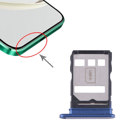 For Huawei nova 10Z SIM Card Tray (Blue) - Card Socket by buy2fix | Online Shopping UK | buy2fix