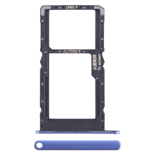 For Huawei nova Y70 SIM + SIM / Micro SD Card Tray (Blue) - Card Socket by buy2fix | Online Shopping UK | buy2fix
