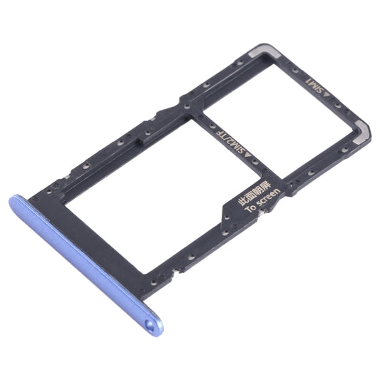 For Huawei nova Y70 SIM + SIM / Micro SD Card Tray (Blue) - Card Socket by buy2fix | Online Shopping UK | buy2fix