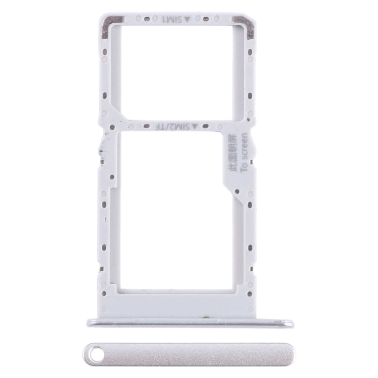 For Huawei nova Y70 SIM + SIM / Micro SD Card Tray (Silver) - Card Socket by buy2fix | Online Shopping UK | buy2fix