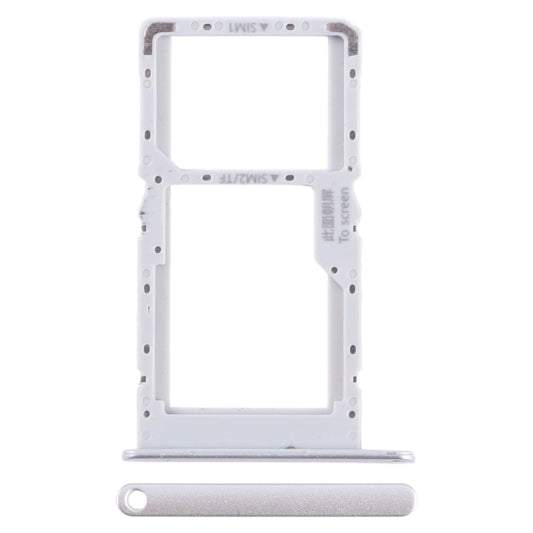 For Huawei nova Y70 SIM + SIM / Micro SD Card Tray (Silver) - Card Socket by buy2fix | Online Shopping UK | buy2fix