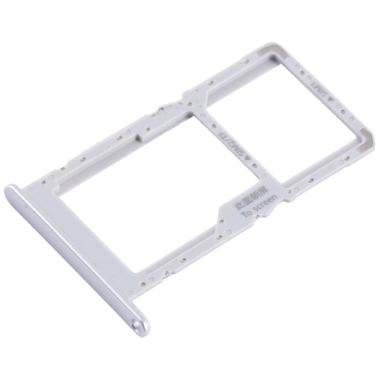 For Huawei nova Y70 SIM + SIM / Micro SD Card Tray (Silver) - Card Socket by buy2fix | Online Shopping UK | buy2fix