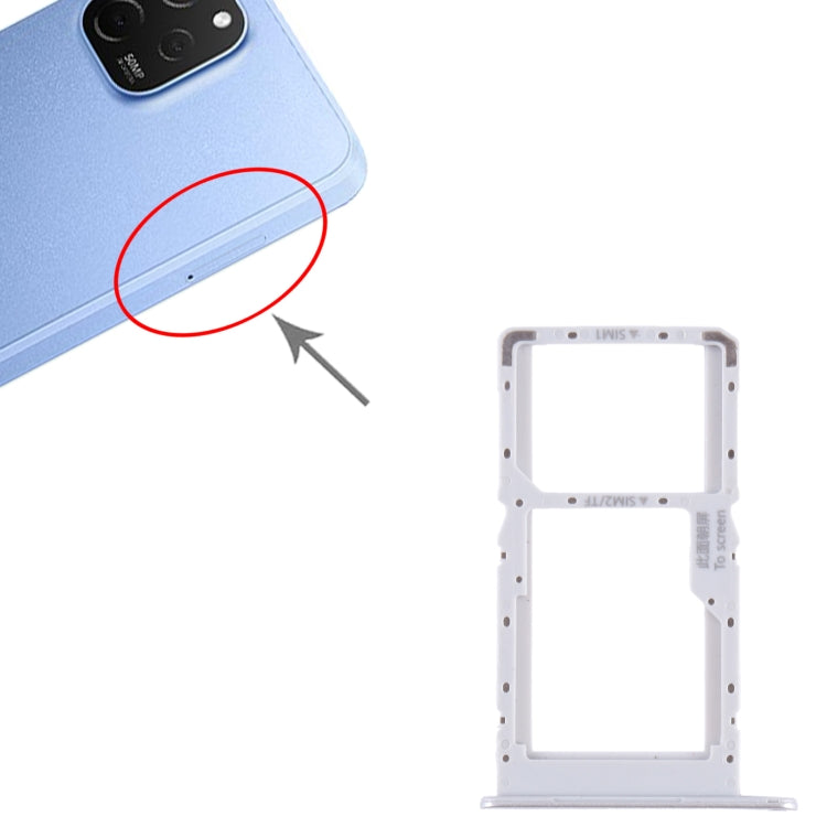 For Huawei Enjoy 50 SIM + SIM / Micro SD Card Tray (Gold) - Card Socket by buy2fix | Online Shopping UK | buy2fix
