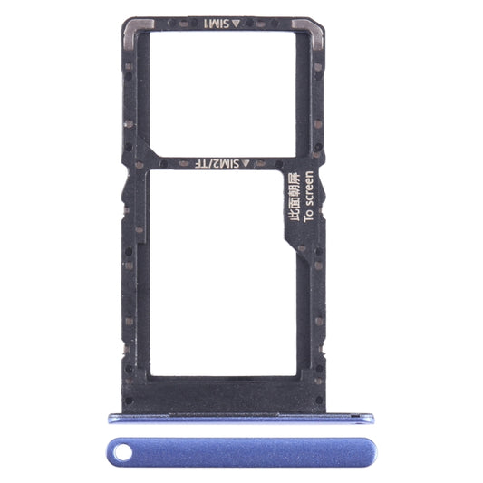 For Huawei Enjoy 50 SIM + SIM / Micro SD Card Tray (Blue) - Card Socket by buy2fix | Online Shopping UK | buy2fix