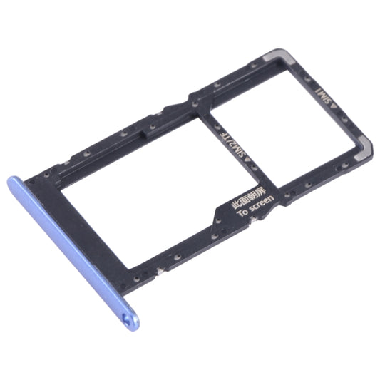 For Huawei Enjoy 50 SIM + SIM / Micro SD Card Tray (Blue) - Card Socket by buy2fix | Online Shopping UK | buy2fix